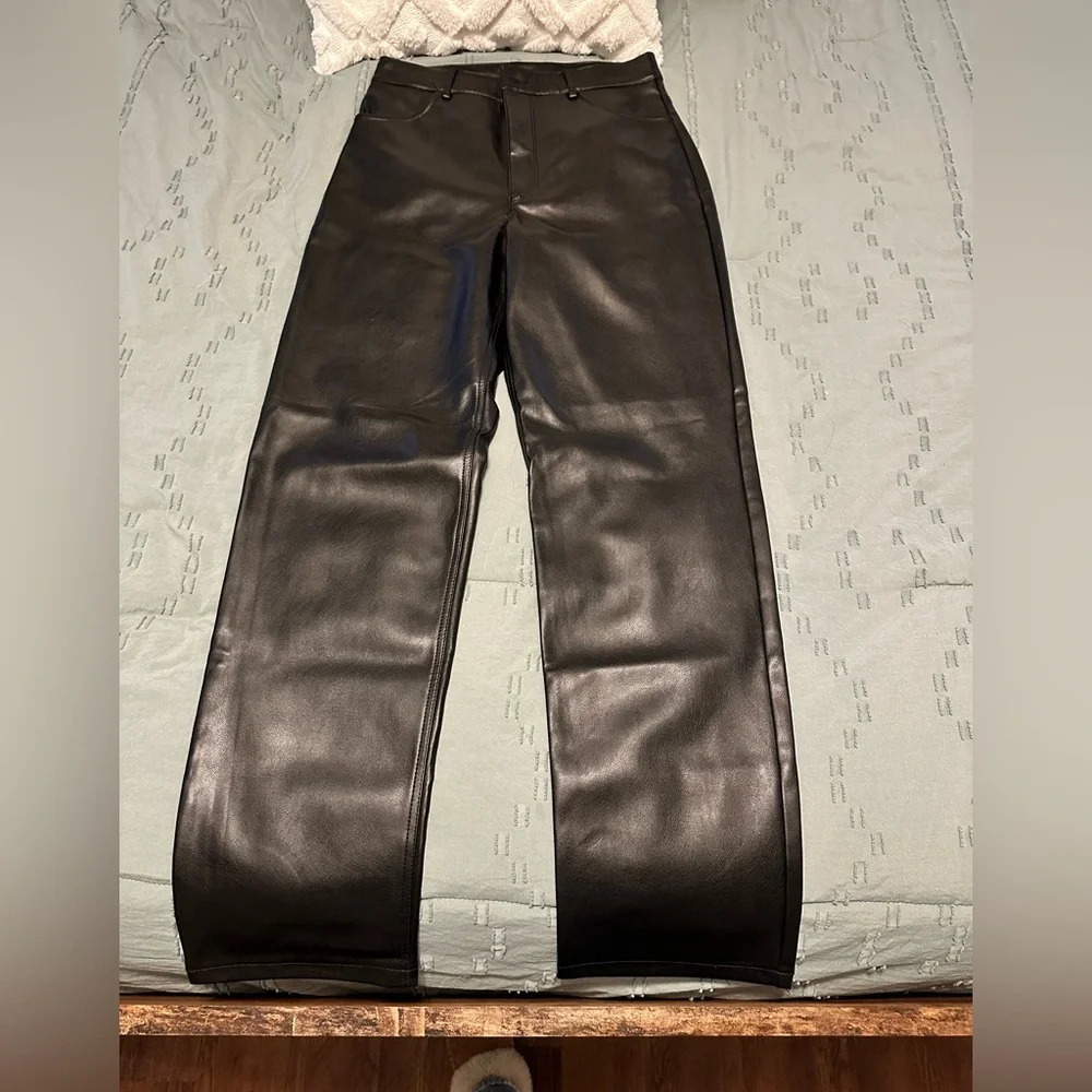 Dynamite Leather Straight leg pants - Picture 1 of 2